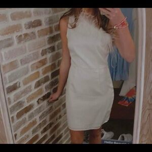 White altard state dress